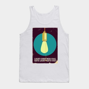 Save energy vintage poster Tank Top